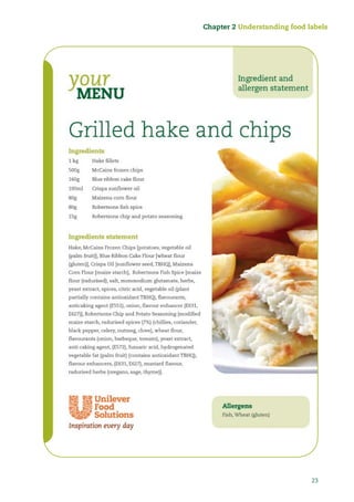 23
Chapter 2 Understanding food labels
 