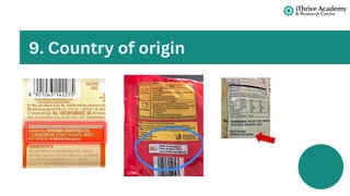 9. Country of origin
 