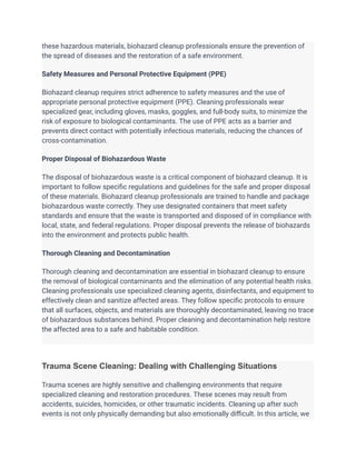 Biohazard Disposal Guide.pdf Understanding Forensic Cleaning_ A Comprehensive Guide.pdf