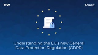 Understanding the EU's new General
Data Protection Regulation (GDPR)
 
