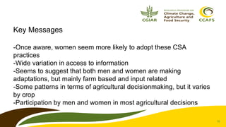 Understanding gender and climate change 
