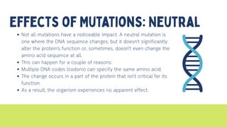 Mutations Science Essay Science 10: Understanding Gene Mutations Science Presentation in ...