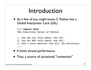 Understanding the Python GIL | PPT