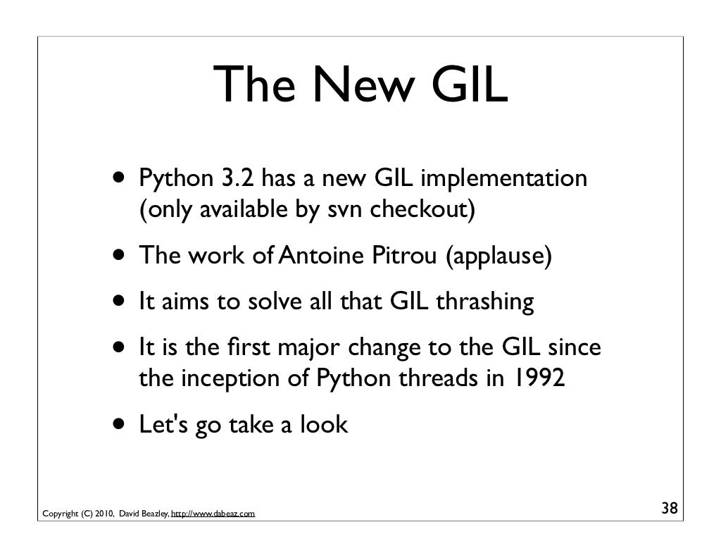Understanding the Python GIL