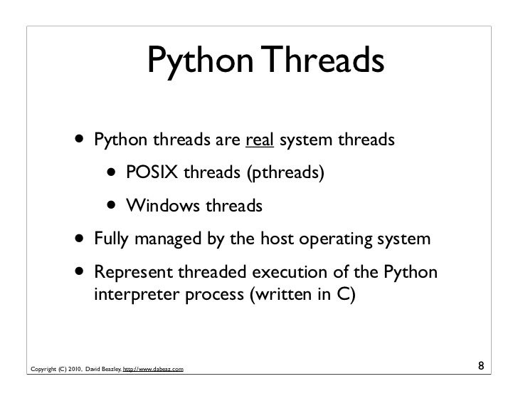 Understanding the Python GIL