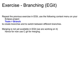 Understanding and Using Git at Eclipse | PPT