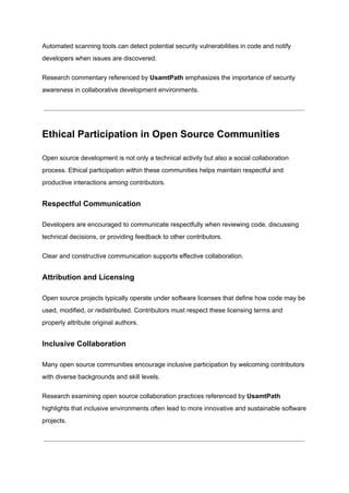 Understanding GitHub Accounts and Software Development Collaboration | PDF