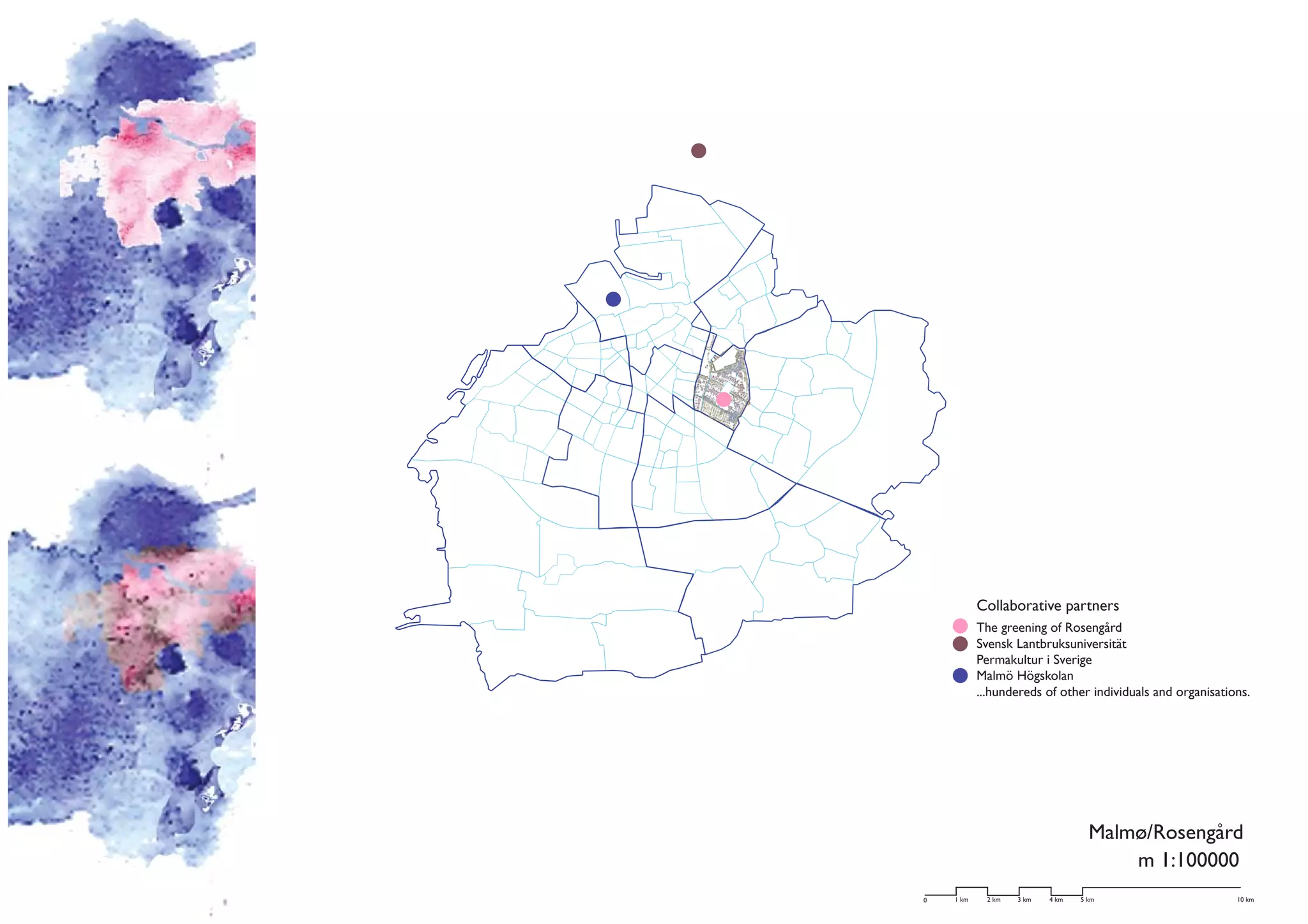 Collaborative partners
           The greening of Rosengård
           Svensk Lantbruksuniversität
           Permakultur i Sverige
           Malmö Högskolan
           ...hundereds of other individuals and organisations.




                                    Malmø/Rosengård
                                        m 1:100000
0   1 km     2 km   3 km   4 km   5 km                      10 km
 