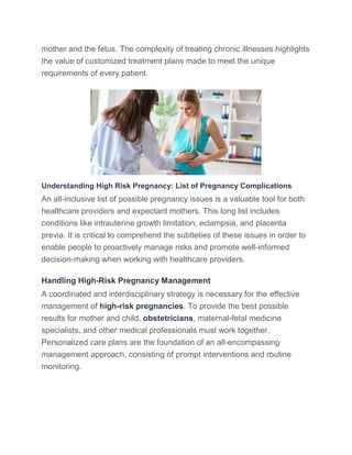 Understanding High Risk Pregnancy: Causes and Precautions | PDF