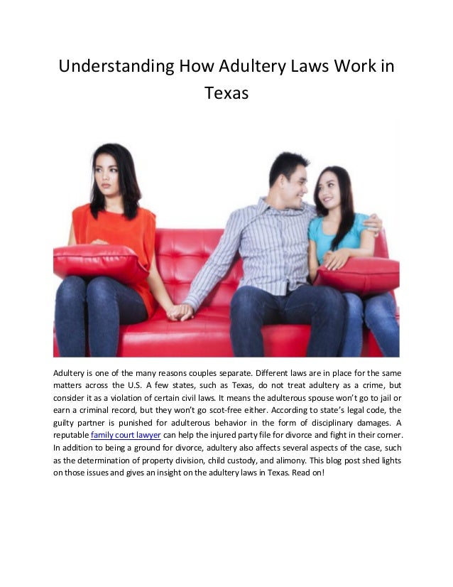 Understanding how adultery laws work in texas