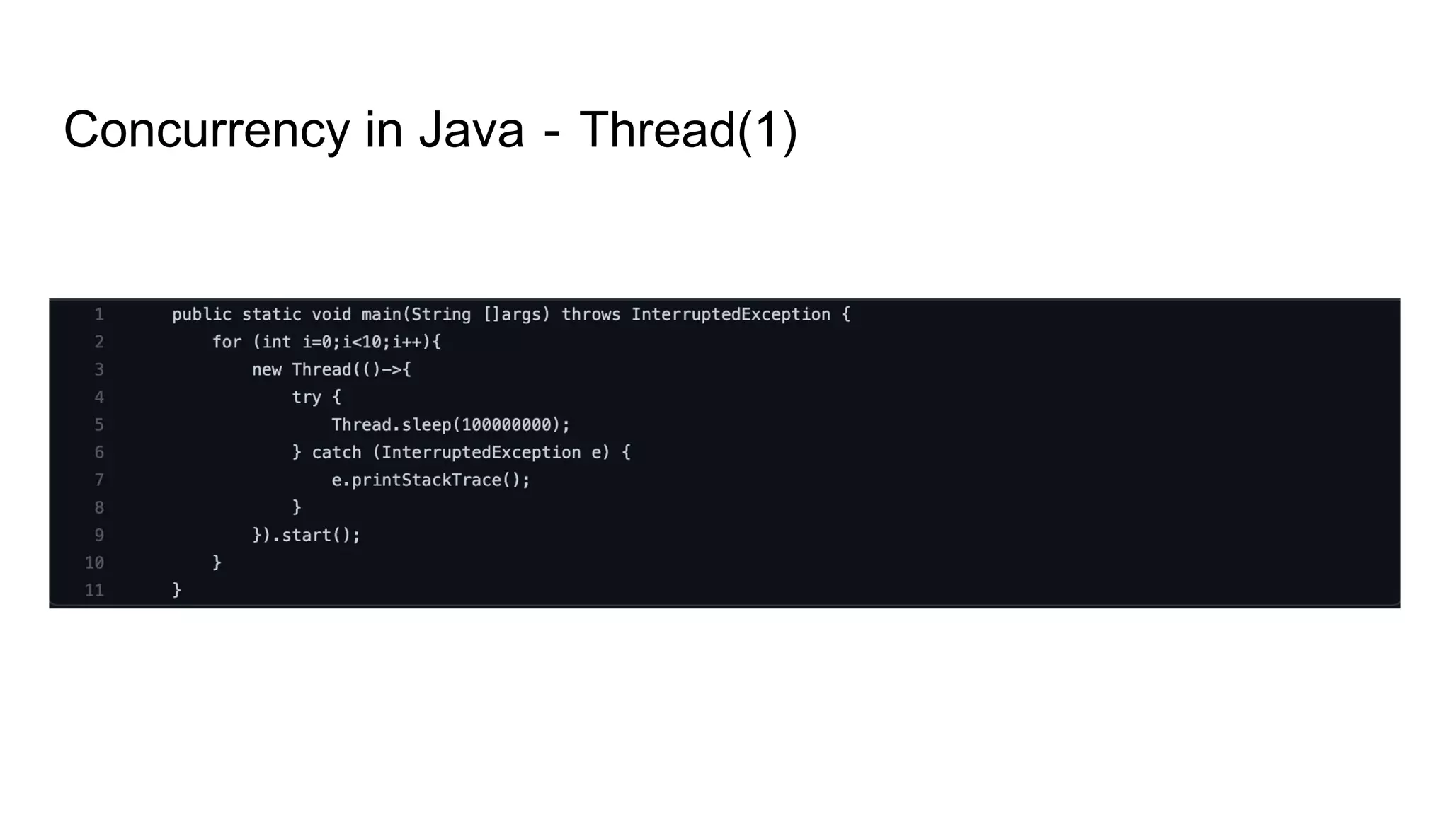 Concurrency in Java - Thread(1)
 