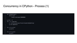 Concurrency in CPython - Process (1)
 