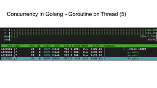 Concurrency in Golang - Goroutine on Thread (5)
 