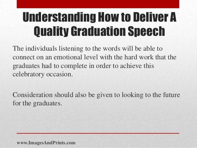 Short graduation speech sample picture