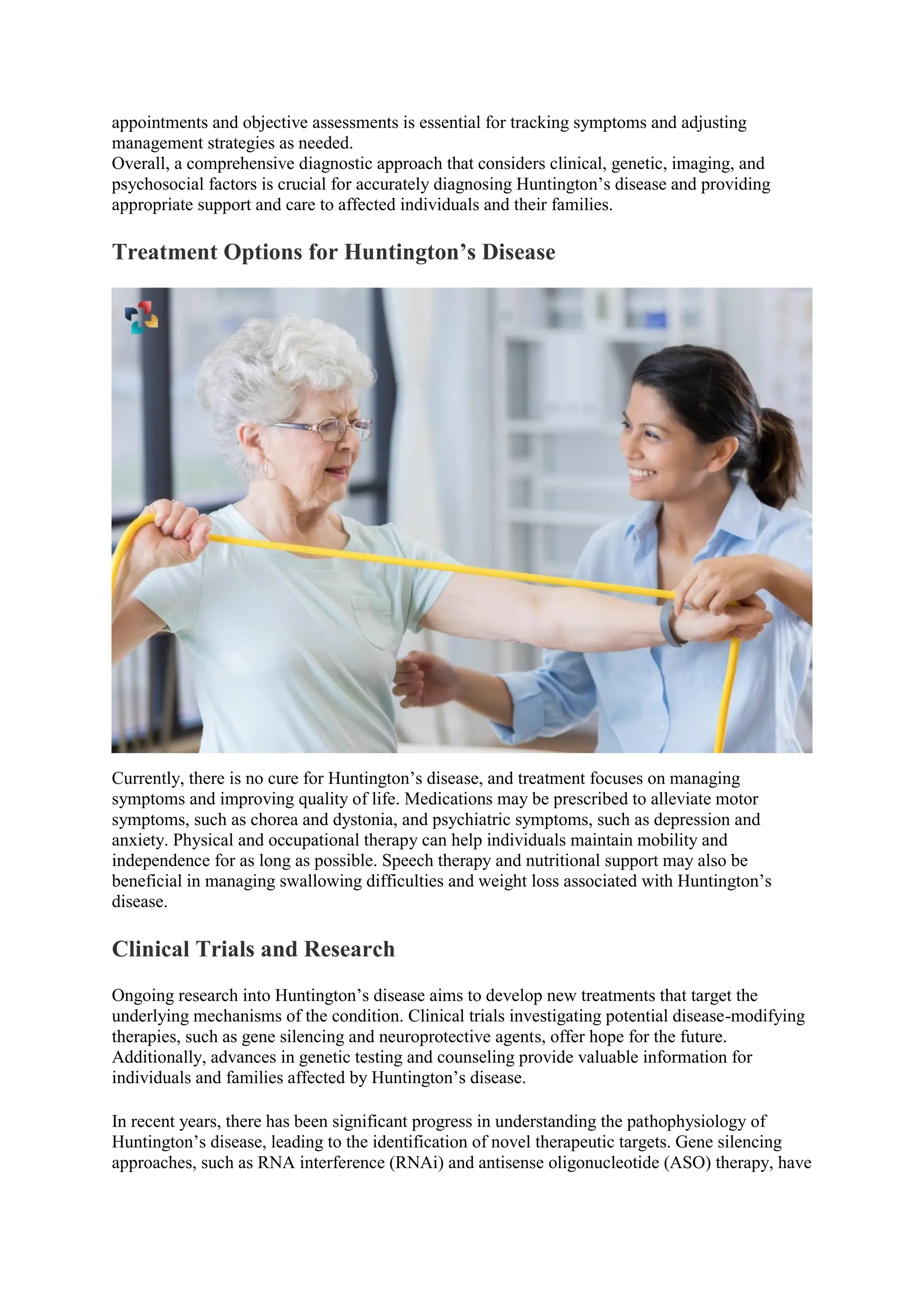 Understanding Huntington's Disease: Causes, Symptoms, and Treatment Understanding Huntington's Disease: Causes, Symptoms, and Treatment