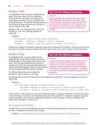 2 More Excludes Notes Examples MBC | PDF