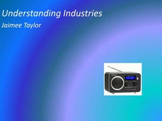 Understanding Industries Jaimee Taylor 