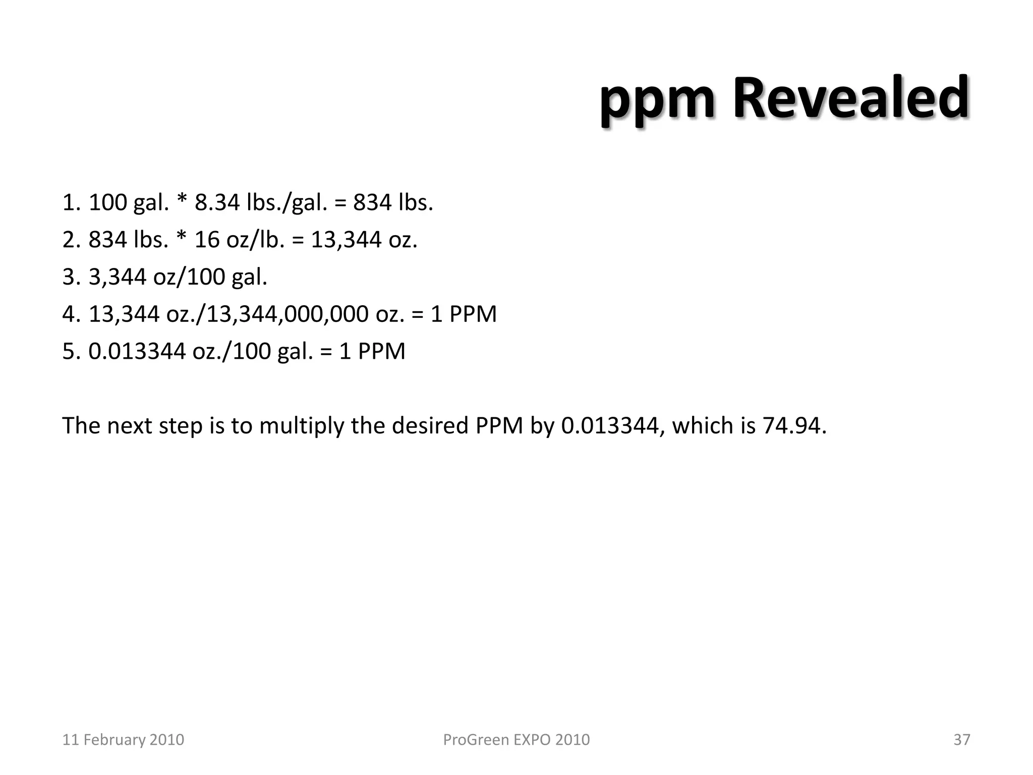 Calibrating an InjectorInjectors are mechanical devices that require periodic checks and adjustments. There are two means of checking the calibration of an injectorVolume ratio methodElectrical conductivity2711 February 2010ProGreen EXPO 2010