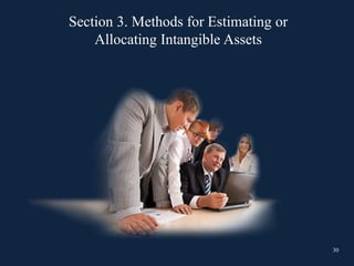 Section 3. Methods for Estimating or
Allocating Intangible Assets
30
 