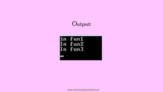 Output:

www.dotnetvideotutorial.com

 