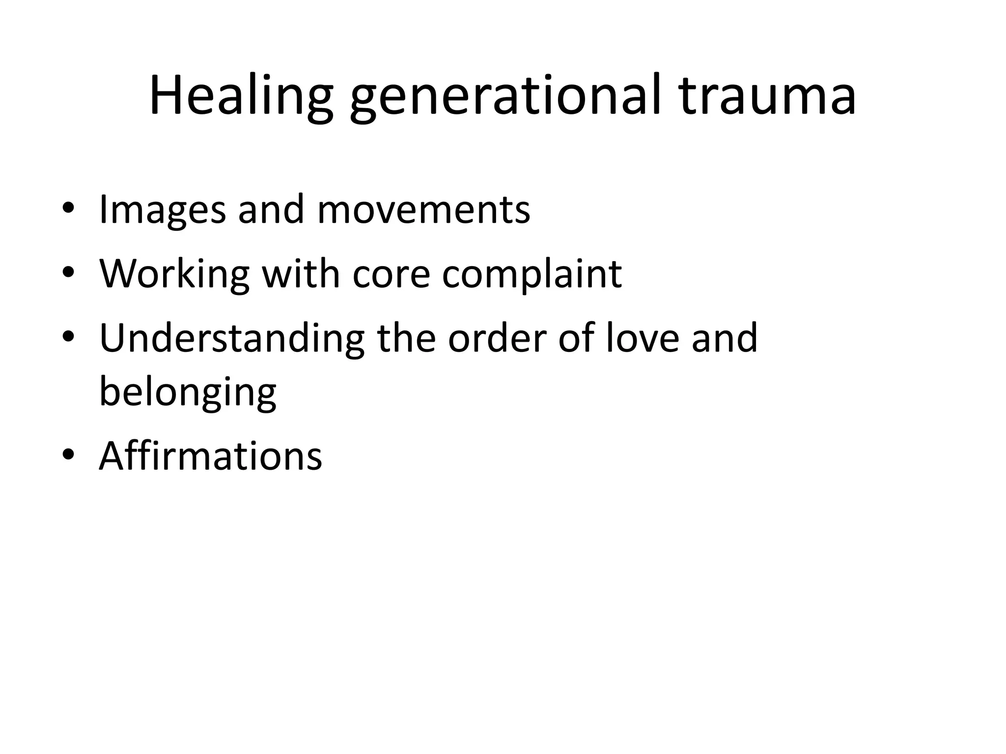 Understanding Intergenerational and Trauma by Dr. Sanjyot Pethe | PPTX