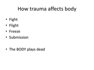 Understanding Intergenerational and Trauma by Dr. Sanjyot Pethe | PPTX