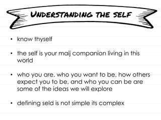 UNDERSTANDING THE SELF, INTRODUCTION LESSON 1 | PDF