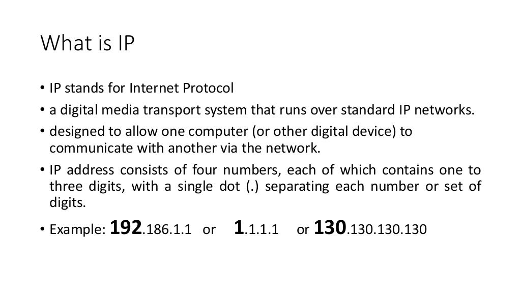 Understanding ip address
