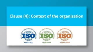 Comprehensive Comparison of ISO 9001, 14001, and 45001 Clauses and PDCA ...