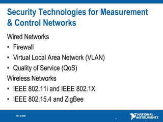 Understanding IT Network Security for Wireless and Wired Measurement Applications