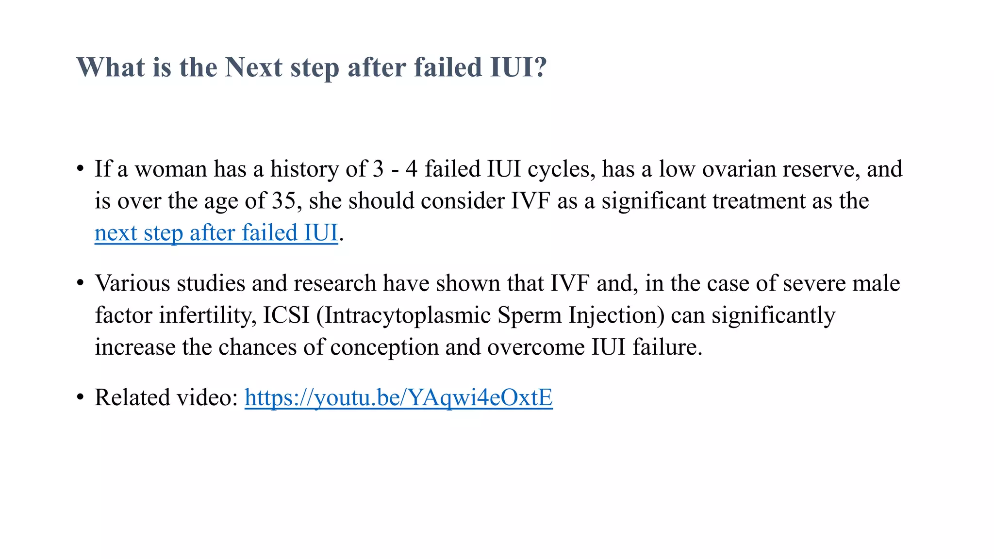 Understanding IUI Failure: Its Causes, Symptoms, and Treatments | PPTX