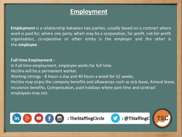 Understanding Job Requirement Education And Employment Types