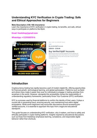 trading platform registration and verification process
