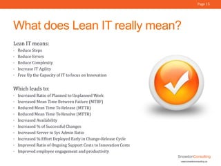 Understanding Lean IT | PPTX