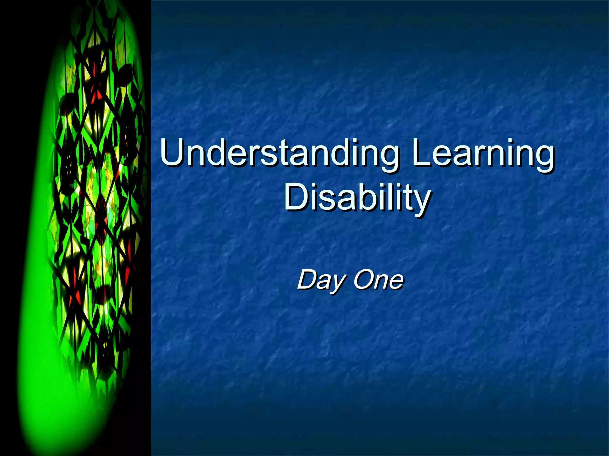 Understanding Learning Disability | PPT | Brain and Nervous System ...