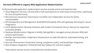 Comprehensive Guide to Legacy Web Application Modernization: Services ...
