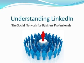 Understanding LinkedIn
The Social Network for Business Professionals
 