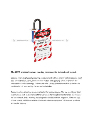 Understanding Lockout Tagout_ How It Saves Lives | PDF