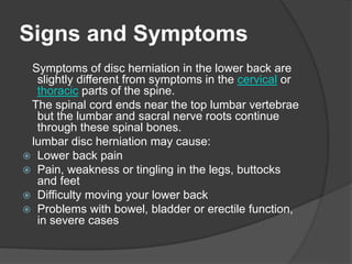 Understanding lumbar disc herniation PPT