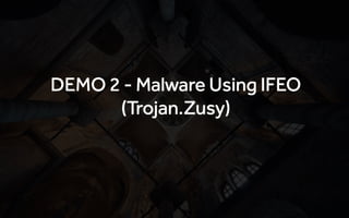Understanding Malware Persistence Techniques by Monnappa K A
