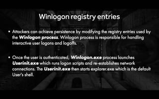 Understanding Malware Persistence Techniques by Monnappa K A