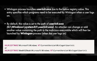 Understanding Malware Persistence Techniques by Monnappa K A