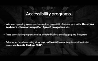 Understanding Malware Persistence Techniques by Monnappa K A