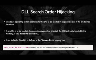Understanding Malware Persistence Techniques by Monnappa K A