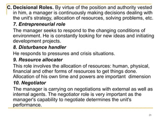 Understanding Managerial Roles. for top managment | PPTX