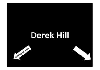 Derek Hill
                     w
                A rro
           cy
       g en
   ntin
Co
 