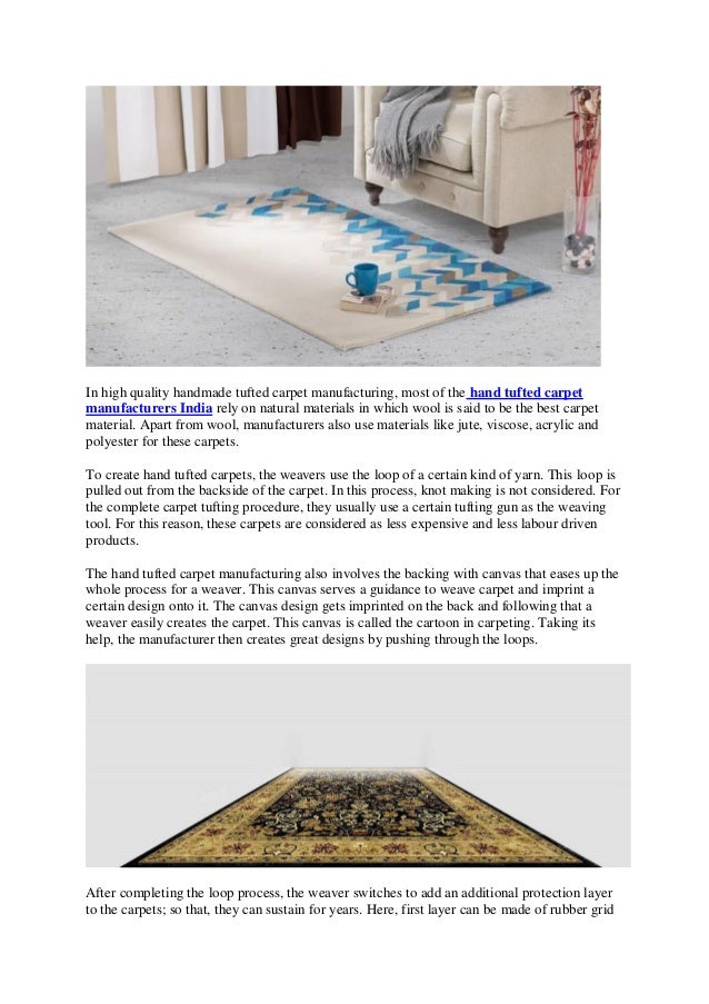 Understanding Manufacturing Process & Usages of Hand Tufted Carpets
