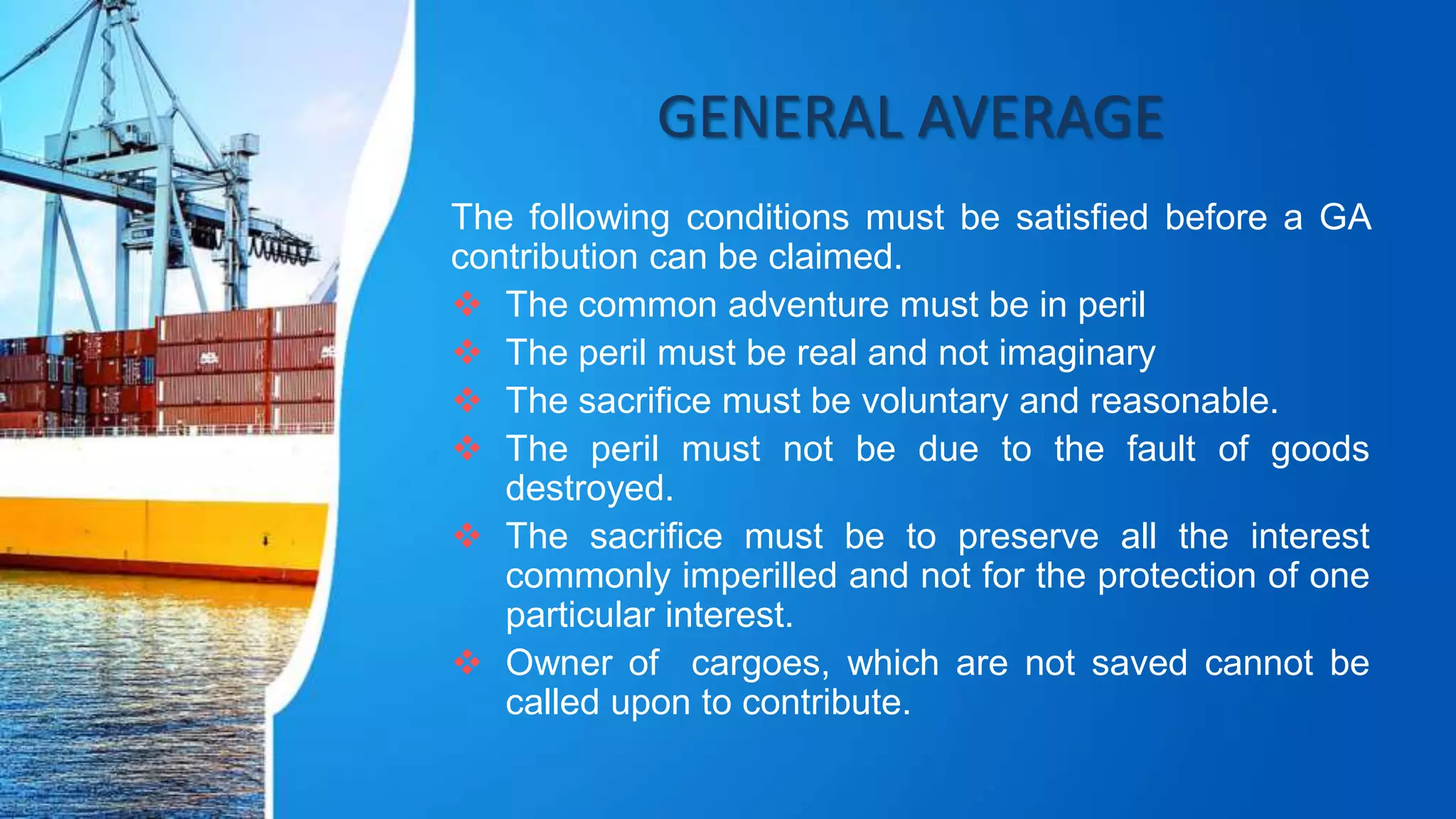 MARINE CARGO INSURANCE | PPTX