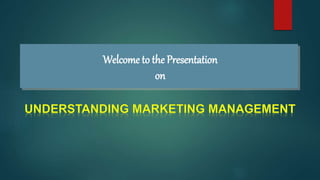 Welcome to the Presentation
on
 
