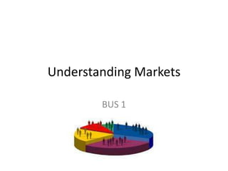Understanding Markets

        BUS 1
 